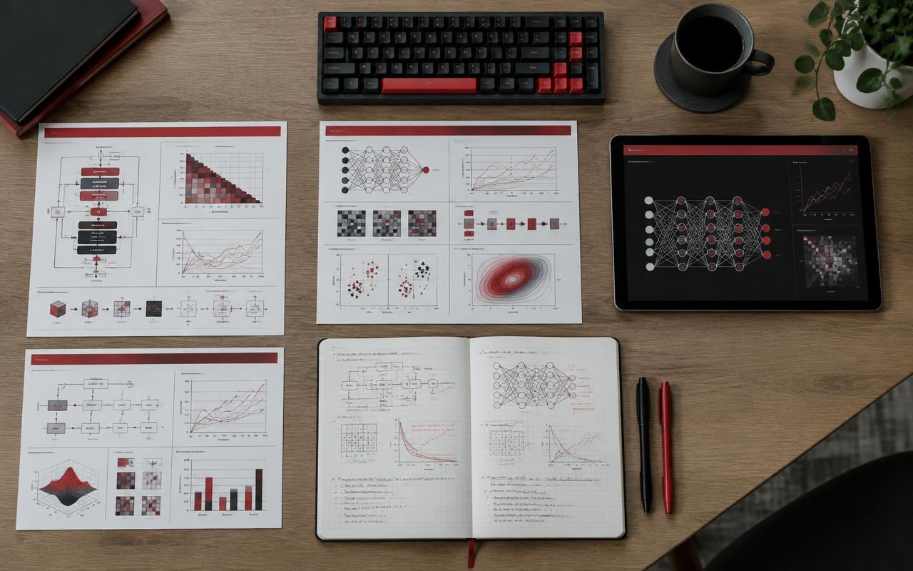 Stack of technical reference cards